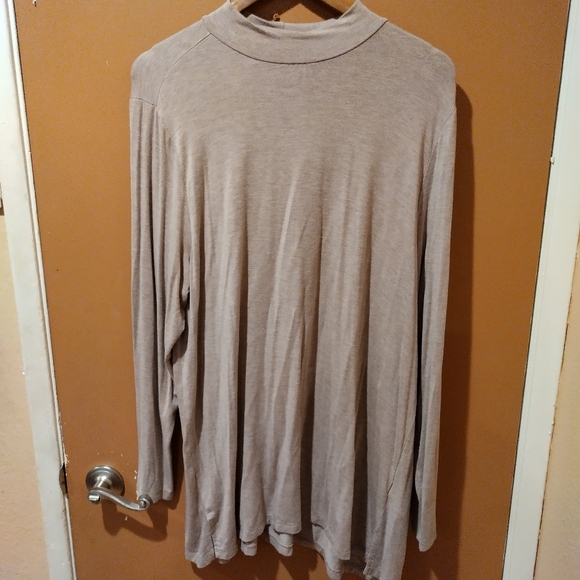 H By Halston Essentials Womens XL Long Sleeve Small Slit Accents Modal Blend - Picture 1 of 4